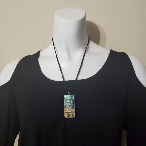 NIB Handmade Vintage Inspired Clock Domino Necklac - Picture 3 of 5